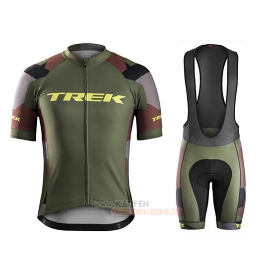 Trek Kurzarmtrikot 2018 und Kurze Tragerhose Camuffamento