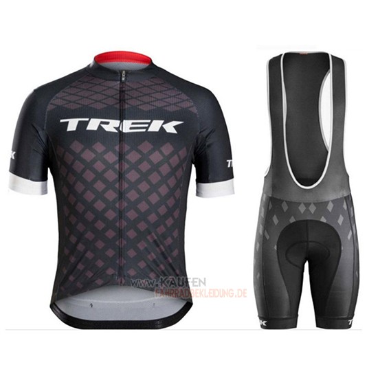 Trek Kurzarmtrikot 2018 und Kurze Tragerhose Shwarz