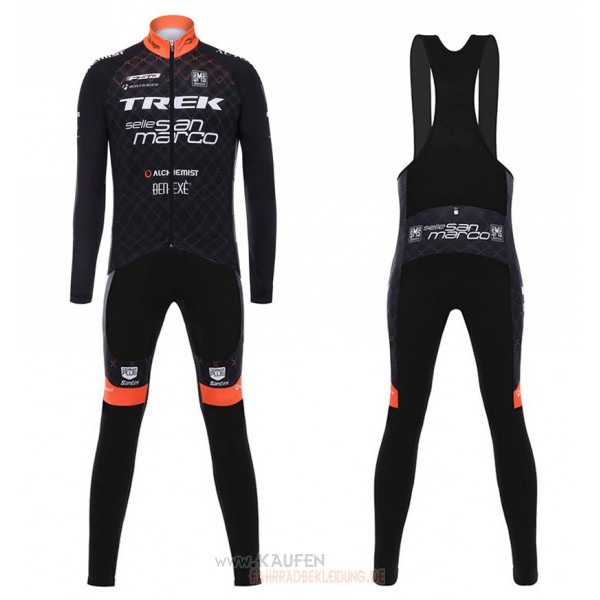 Trek Selle San Marco Langarmtrikot 2017 Und Lange Tragerhose Shwarz