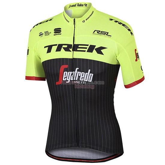 Trek Segafredo Kurzarmtrikot 2017 Und Kurze Tragerhose Shwarz Und grün 