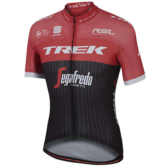 Trek Segafredo Kurzarmtrikot 2017 Und Kurze Tragerhose Shwarz Und rot 