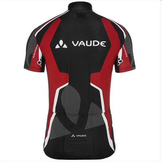 Vaude Kurzarmtrikot 2018 und Kurze Tragerhose Shwarz Und rot