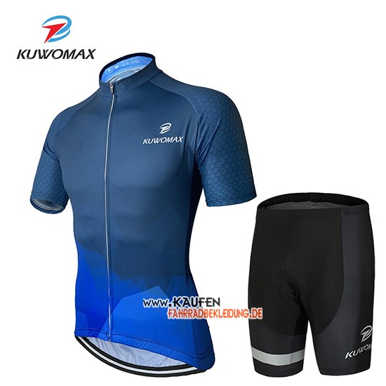 Kuwomax Kurzarmtrikot 2019 und Kurze Tragerhose Blau