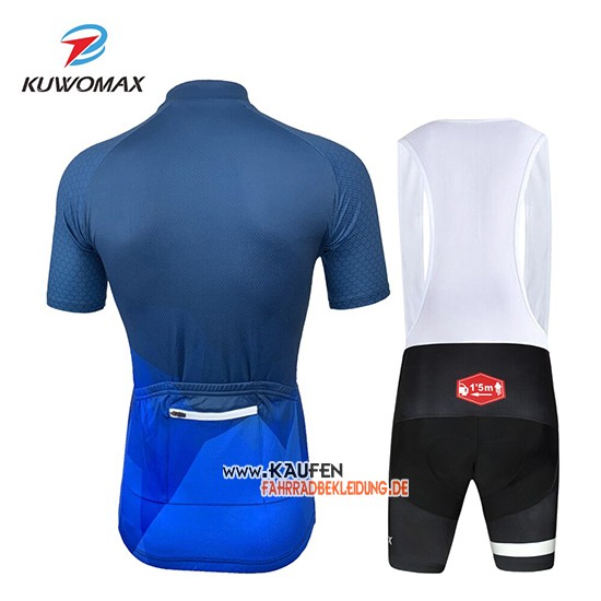 Kuwomax Kurzarmtrikot 2019 und Kurze Tragerhose Blau