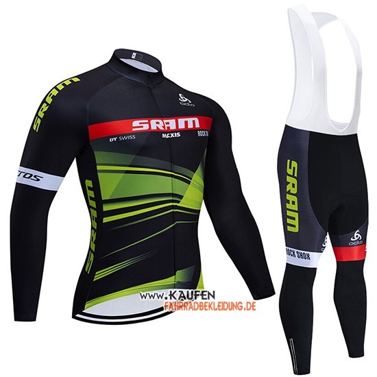 Sram Langarmtrikot 2020 und Lange Tragerhose Shwarz Grun