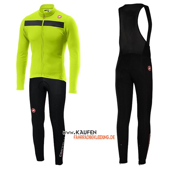 Castelli Puro 3 Langarmtrikot 2019 und Lange Tragerhose Grun Shwarz