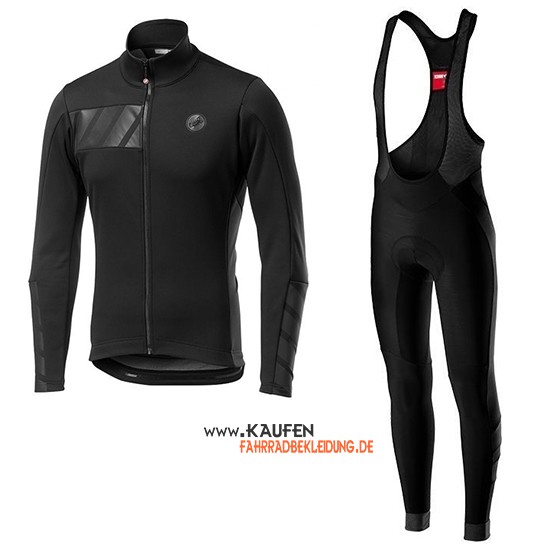 Castelli Raddoppia 2 Langarmtrikot 2019 und Lange Tragerhose Shwarz