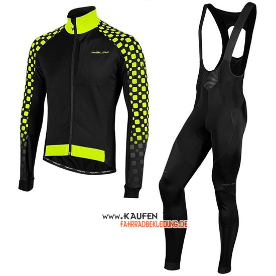 Nalini CRIT 3l 2.0 Langarmtrikot 2019 und Lange Tragerhose Shwarz Gelb