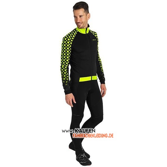 Nalini CRIT 3l 2.0 Langarmtrikot 2019 und Lange Tragerhose Shwarz Gelb