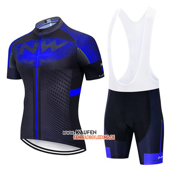 Northwave Kurzarmtrikot 2020 und Kurze Tragerhose Blau Shwarz