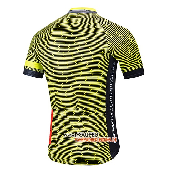 Northwave Kurzarmtrikot 2020 und Kurze Tragerhose Gelb Shwarz Wei