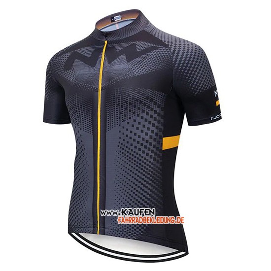 Northwave Kurzarmtrikot 2020 und Kurze Tragerhose Grau Shwarz Gelb