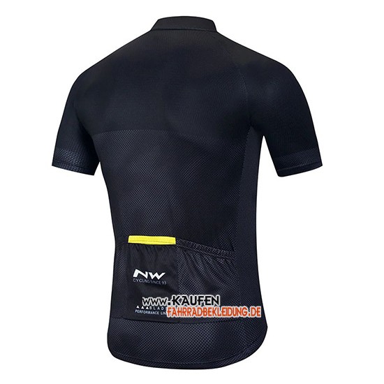Northwave Kurzarmtrikot 2020 und Kurze Tragerhose Grau Shwarz Gelb