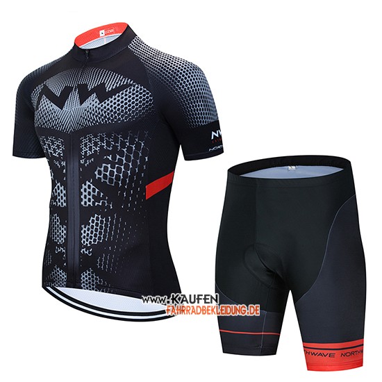 Northwave Kurzarmtrikot 2020 und Kurze Tragerhose Shwarz Gelb Rot