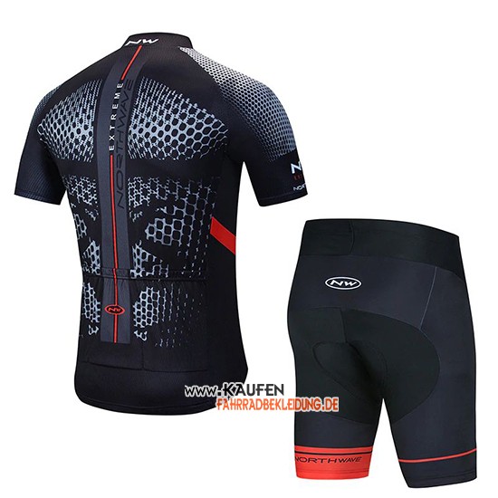Northwave Kurzarmtrikot 2020 und Kurze Tragerhose Shwarz Gelb Rot