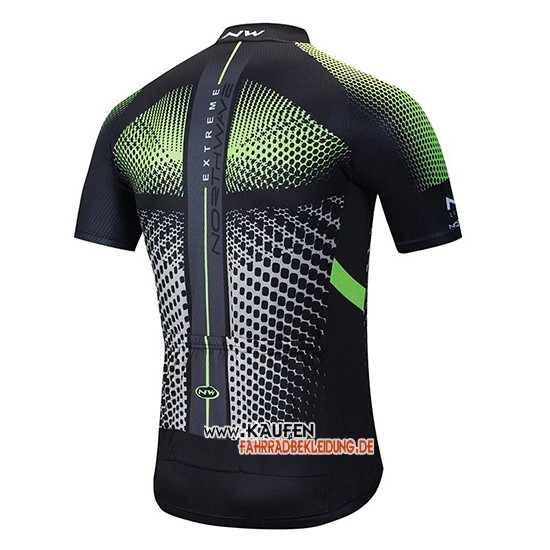 Northwave Kurzarmtrikot 2020 und Kurze Tragerhose Shwarz Wei Grun
