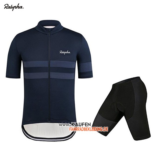 Rapha Kurzarmtrikot 2019 und Kurze Tragerhose Dunkel Blau