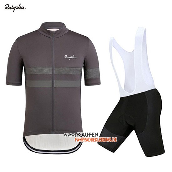 Rapha Kurzarmtrikot 2019 und Kurze Tragerhose Dunkel Grau