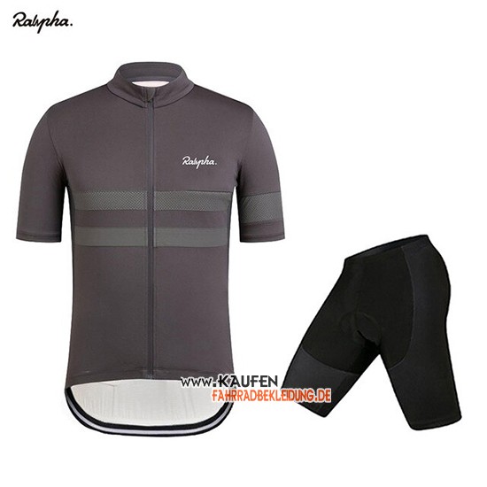 Rapha Kurzarmtrikot 2019 und Kurze Tragerhose Dunkel Grau