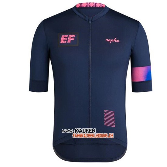 Rapha Kurzarmtrikot 2019 und Kurze Tragerhose Dunkel Blau