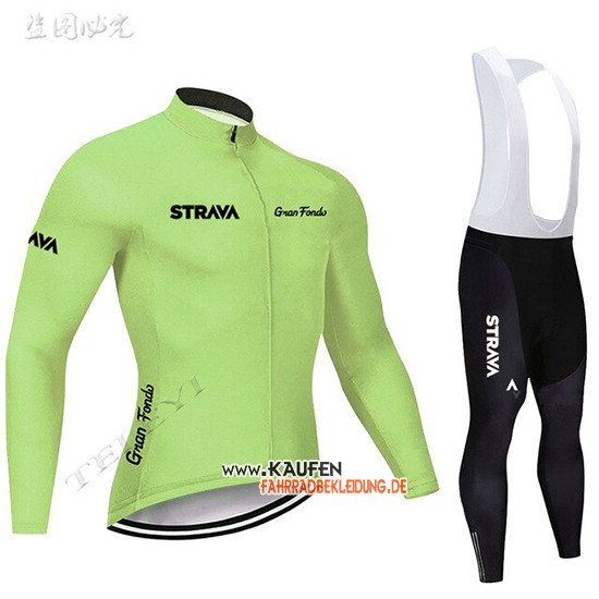 STRAVA Langarmtrikot 2019 und Lange Tragerhose Klar Grun