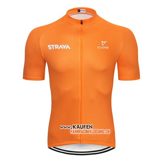 STRAVA Kurzarmtrikot 2019 und Kurze Tragerhose Orange