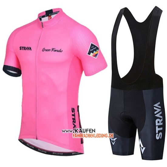 STRAVA Kurzarmtrikot 2019 und Kurze Tragerhose Rosa