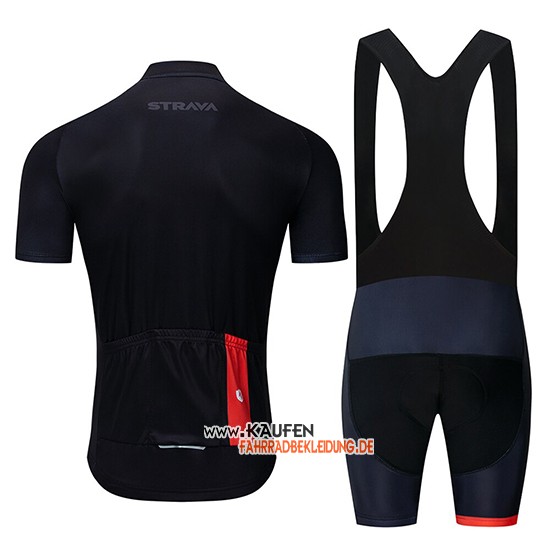 STRAVA Kurzarmtrikot 2019 und Kurze Tragerhose Shwarz