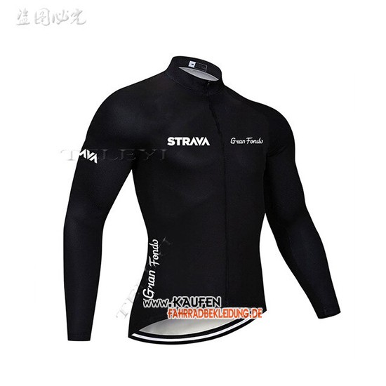 STRAVA Langarmtrikot 2019 und Lange Tragerhose Shwarz