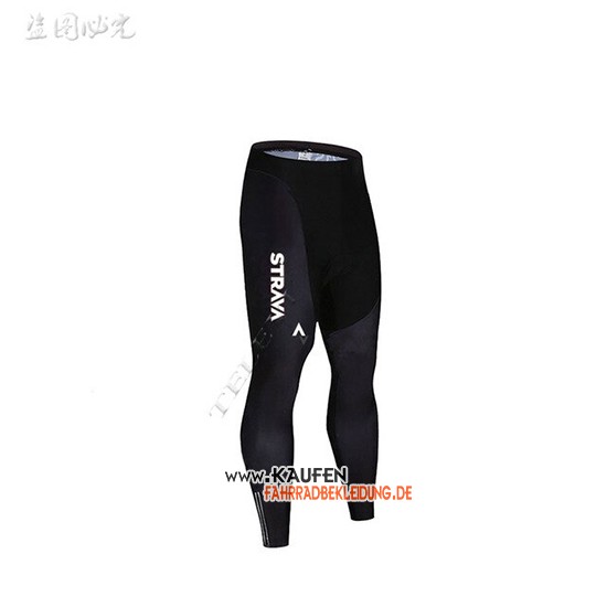 STRAVA Langarmtrikot 2019 und Lange Tragerhose Shwarz