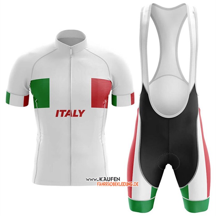 Italien Kurzarmtrikot 2020 und Kurze Tragerhose Wei