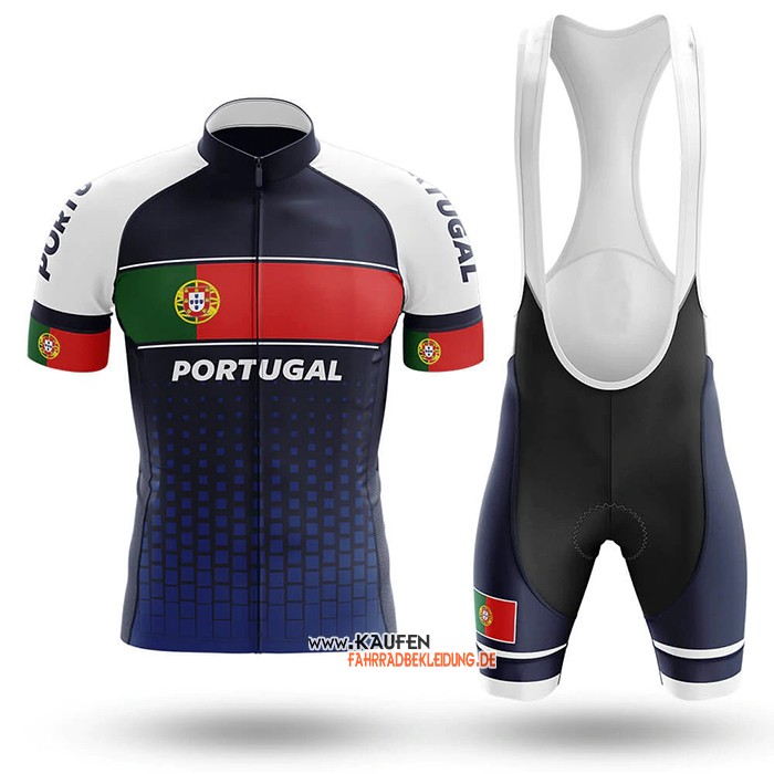 Campione Portugal Kurzarmtrikot 2020 und Kurze Tragerhose Blau Grun Rot