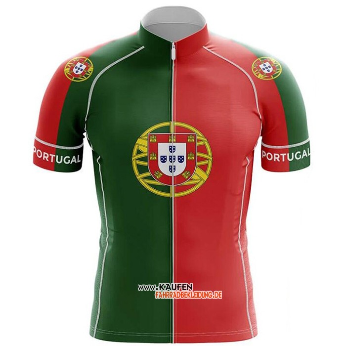 Campione Portugal Kurzarmtrikot 2020 und Kurze Tragerhose Grun Rot