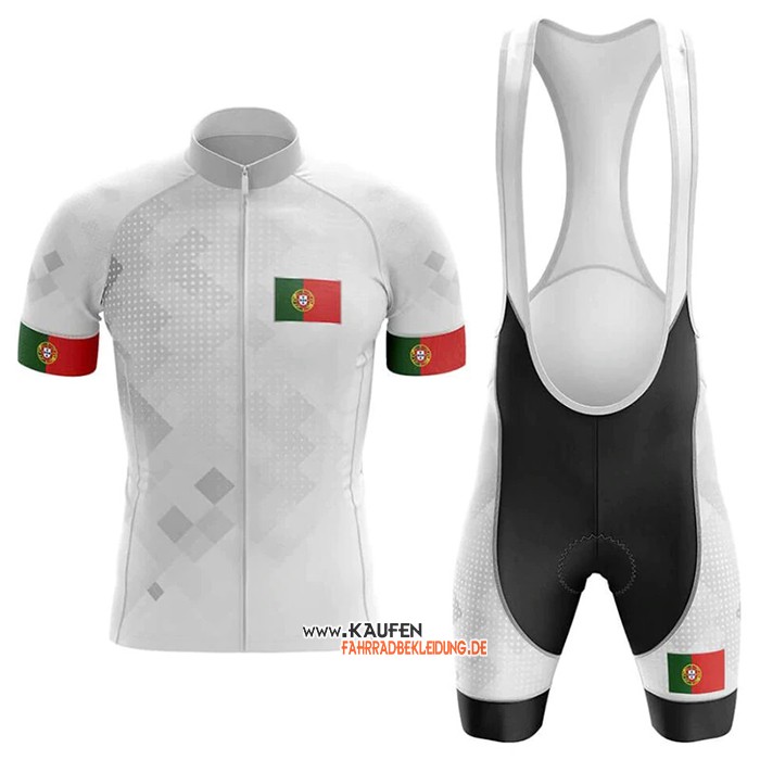 Campione Portugal Kurzarmtrikot 2020 und Kurze Tragerhose Wei(2)