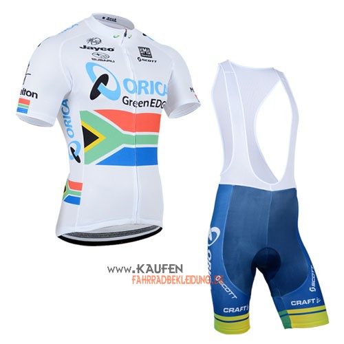 ORICA GreenEDGE Kurzarmtrikot 2014 Und Kurze Trägerhose edge Wei