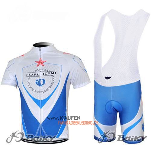 Pearl Izumi Kurzarmtrikot 2012 Und Kurze Trägerhose Blau Und Wei