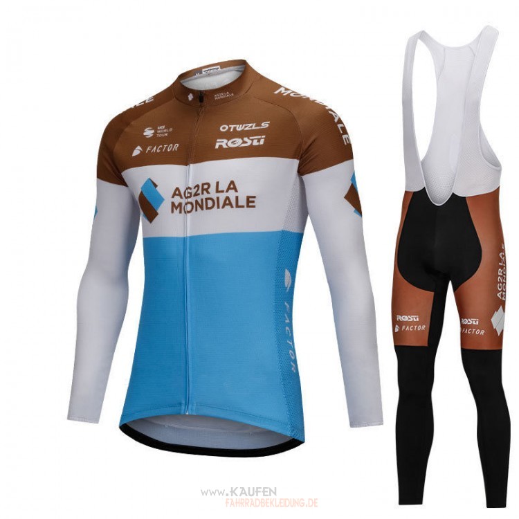 Ag2rla Langarmtrikot 2018 Und Lange Tragerhose Blau Undwei