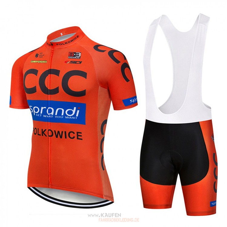 CCC Kurzarmtrikot 2018 Und Kurze Tragerhose Orange