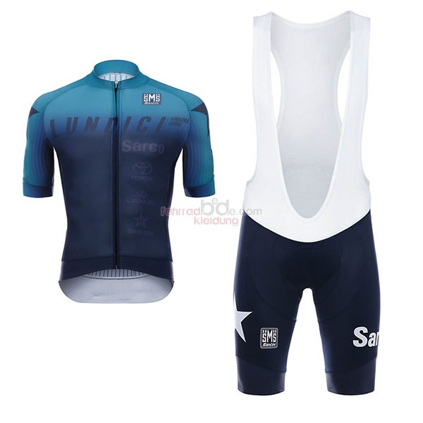 Lundici Kurzarmtrikot 2017 Und Kurze Tragerhose shwarz Und blau