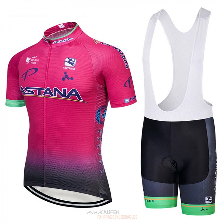 Astana Kurzarmtrikot 2018 Und Kurze Tragerhose Rosa