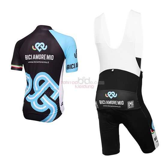 Bici Amore Mio Kurzarmtrikot 2016 Und Kurze Tragerhose Shwarz Und Blau 