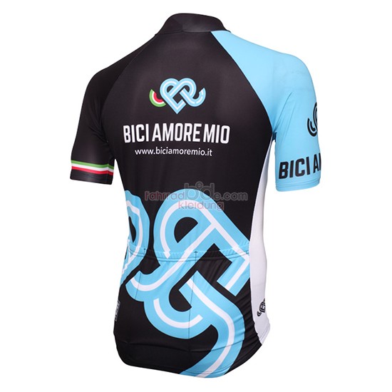 Bici Amore Mio Kurzarmtrikot 2016 Und Kurze Tragerhose Shwarz Und Blau 