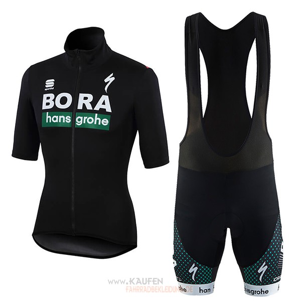 Bora Kurzarmtrikot 2018 und Kurze Tragerhose Shwarz