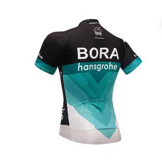 Bora Kurzarmtrikot 2018 und Kurze Tragerhose Shwarz Und teal