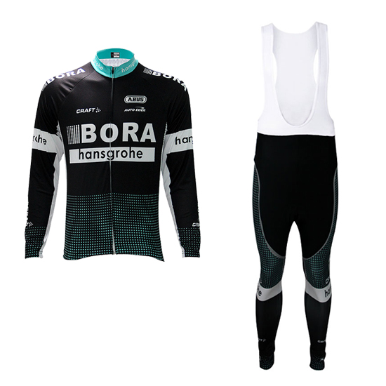 Bora Langarmtrikot 2017 und Lange Tragerhose shwarz