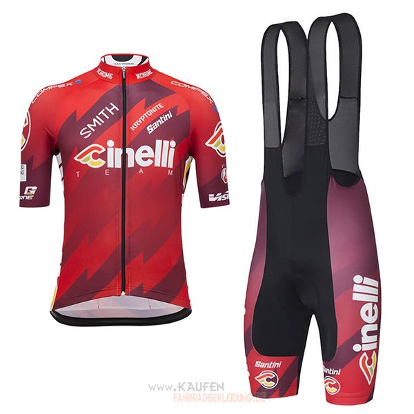 Cinelli Kurzarmtrikot 2018 und Kurze Tragerhose Aus Rot