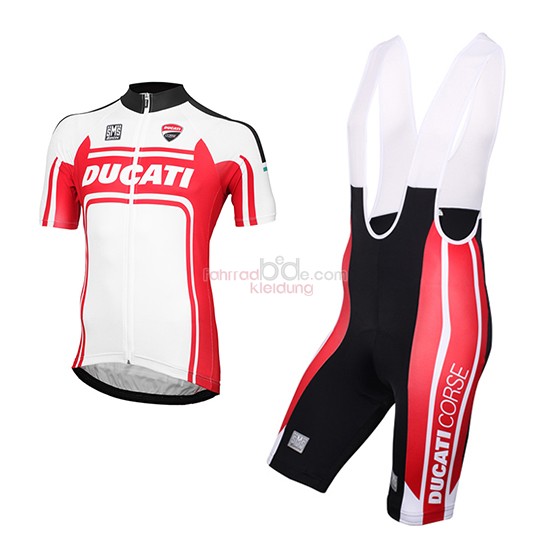 Ducati Kurzarmtrikot 2016 Und Kurze Tragerhose Weiu Und Rot