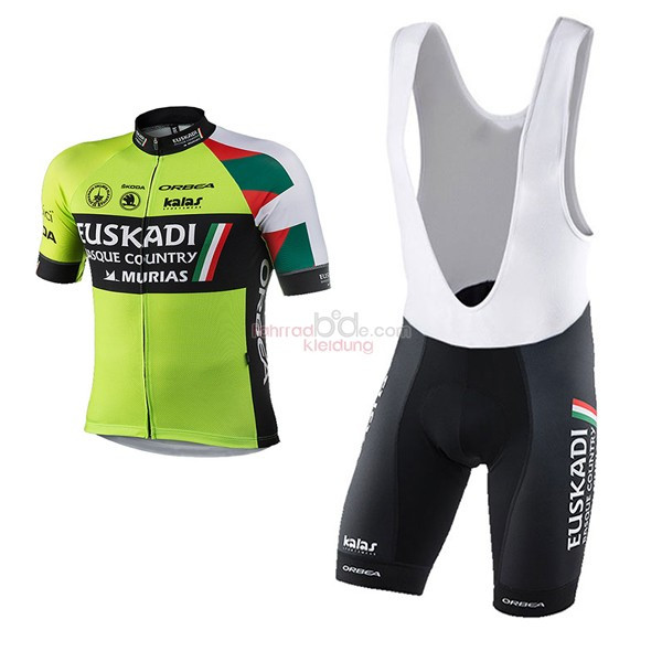 Euskadi Kurzarmtrikot 2017 Und Kurze Tragerhose grun Und shwarz