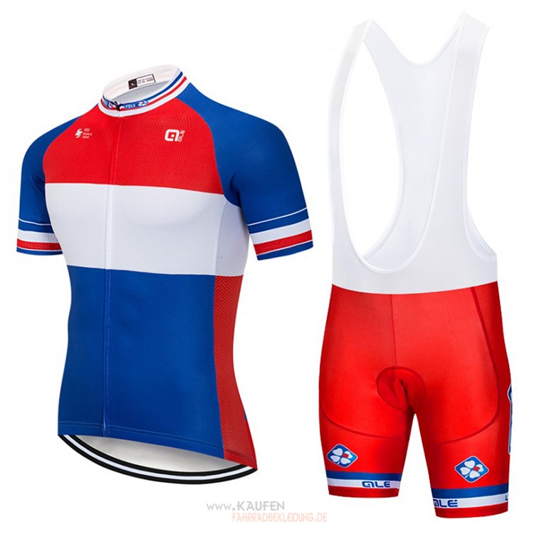 FDJ Kurzarmtrikot 2018 Und Kurze Tragerhose Blau Wei Rot