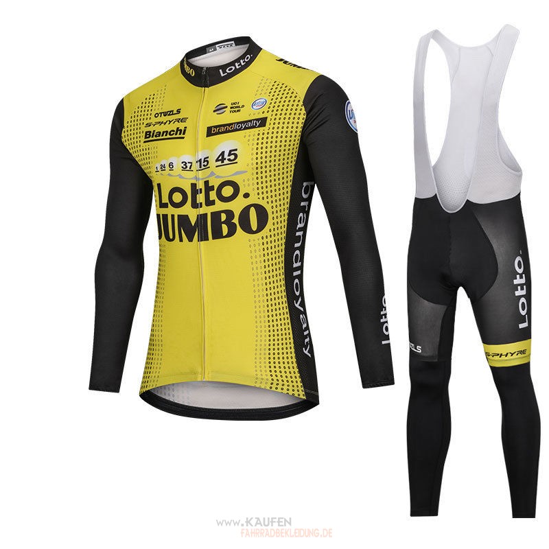 Lotto Nl Jumbo Langarmtrikot 2018 Und Lange Tragerhose Gelb